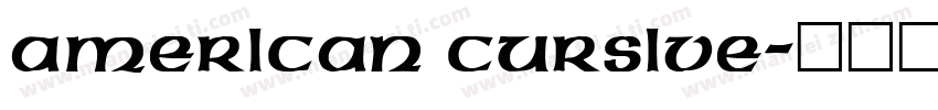 American Cursive字体转换